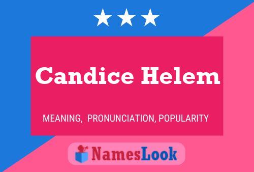 Candice Helem 名字海报