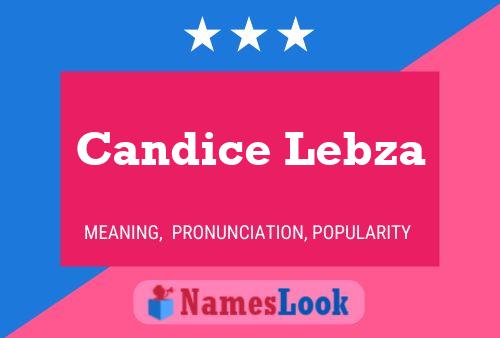 Candice Lebza 名字海报