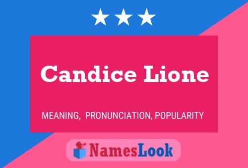 Candice Lione 名字海报