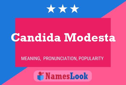 Candida Modesta 名字海报