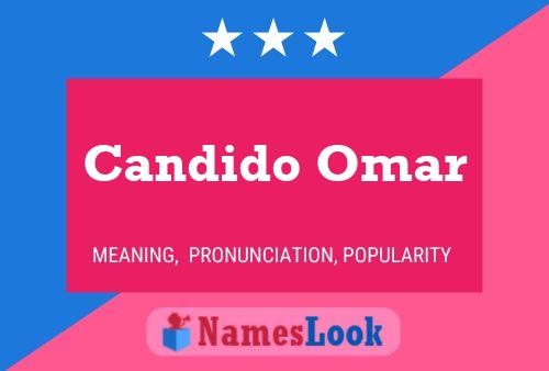 Candido Omar 名字海报