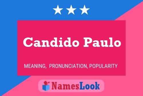 Candido Paulo 名字海报