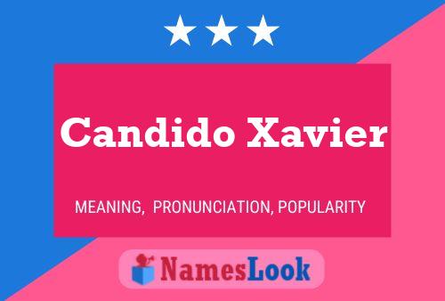 Candido Xavier 名字海报