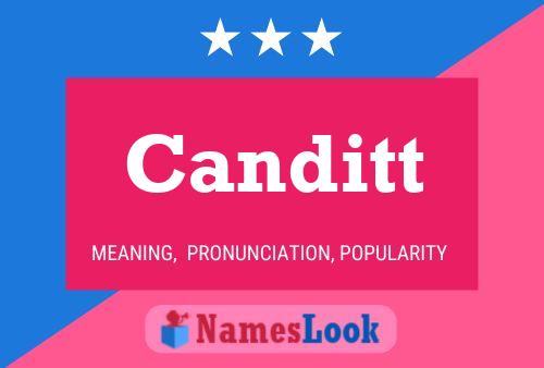 Canditt 名字海报