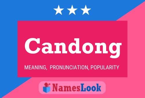 Candong 名字海报