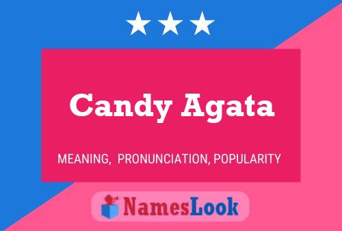 Candy Agata 名字海报