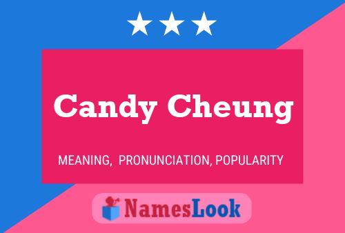 Candy Cheung 名字海报