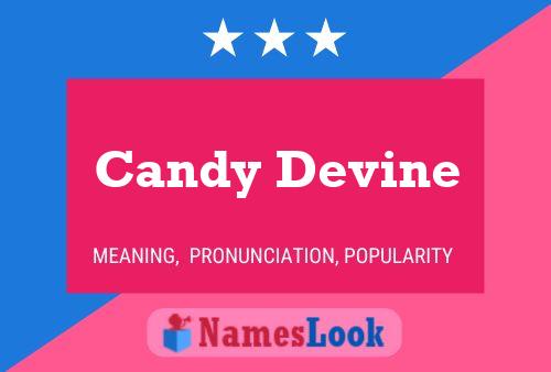 Candy Devine 名字海报