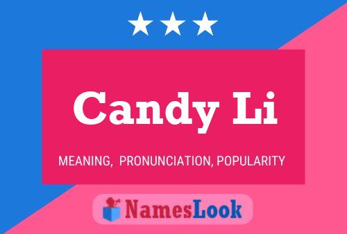 Candy Li 名字海报