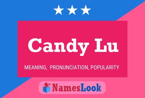 Candy Lu 名字海报