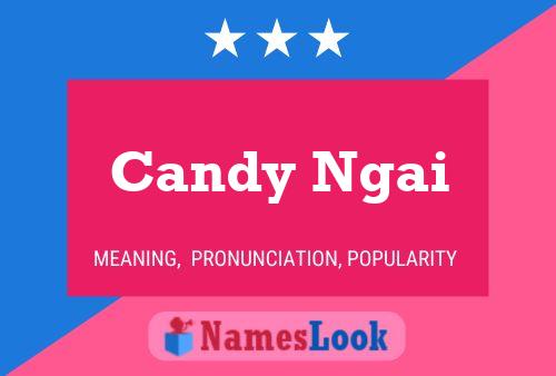 Candy Ngai 名字海报