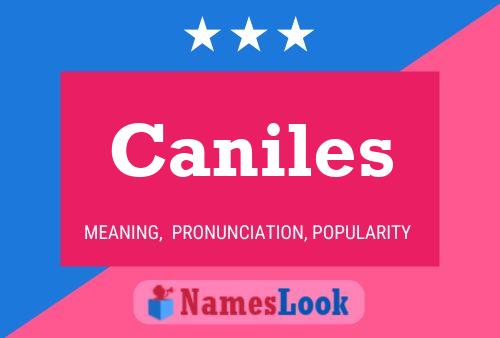 Caniles 名字海报