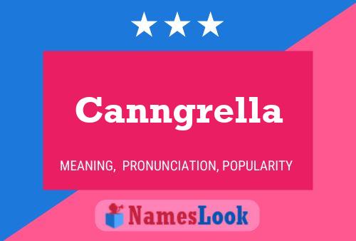 Canngrella 名字海报