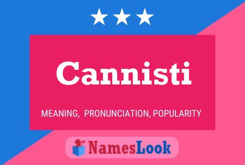 Cannisti 名字海报