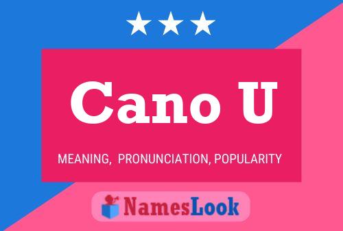 Cano U 名字海报