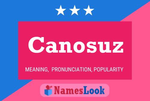 Canosuz 名字海报