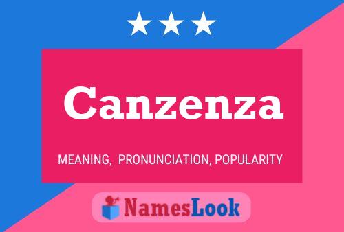 Canzenza 名字海报