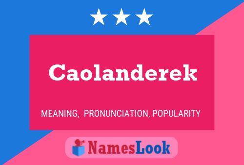 Caolanderek 名字海报