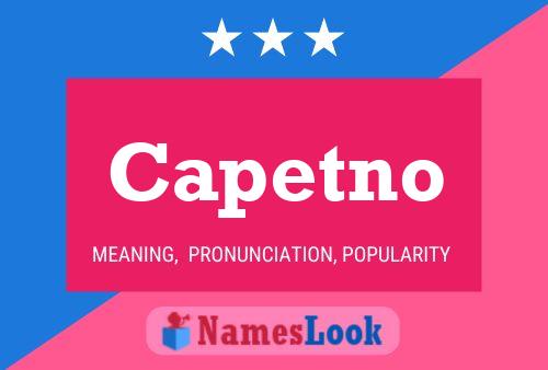 Capetno 名字海报