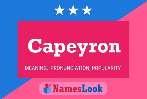 Capeyron 名字海报