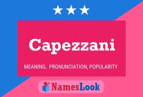 Capezzani 名字海报