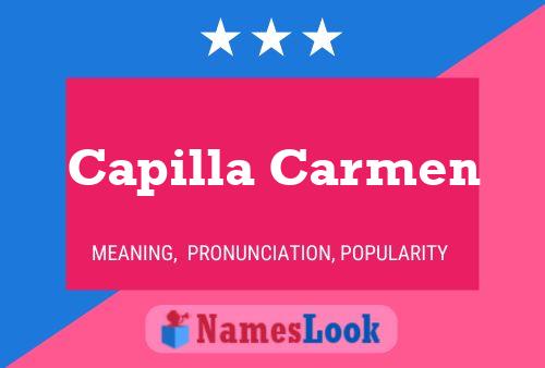 Capilla Carmen 名字海报