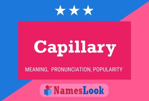 Capillary 名字海报