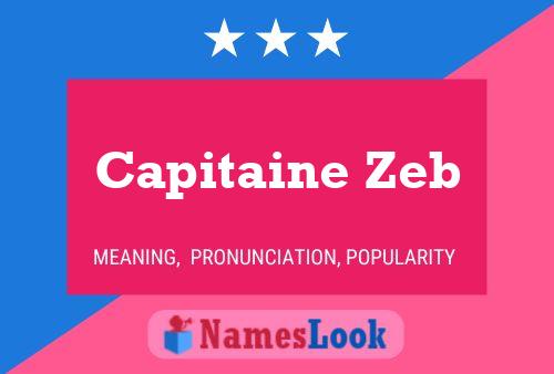 Capitaine Zeb 名字海报