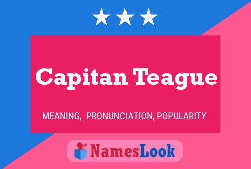 Capitan Teague 名字海报