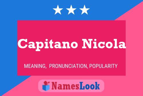 Capitano Nicola 名字海报