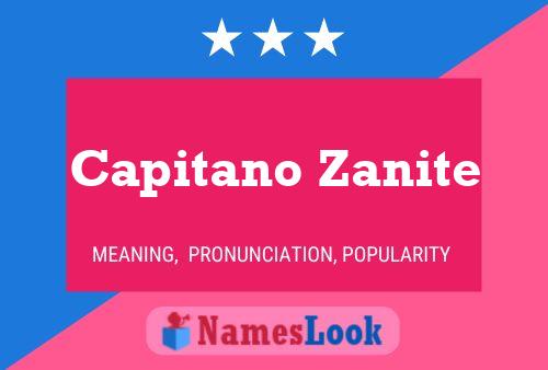 Capitano Zanite 名字海报