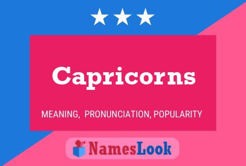 Capricorns 名字海报