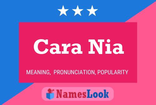 Cara Nia 名字海报