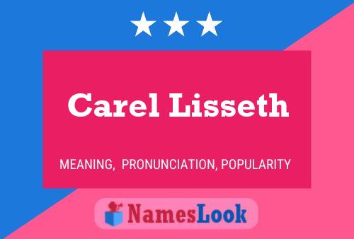 Carel Lisseth 名字海报