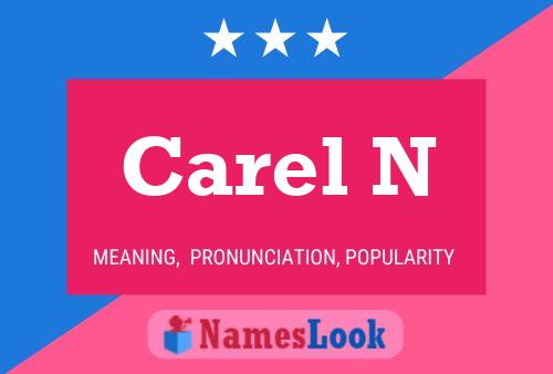 Carel N 名字海报