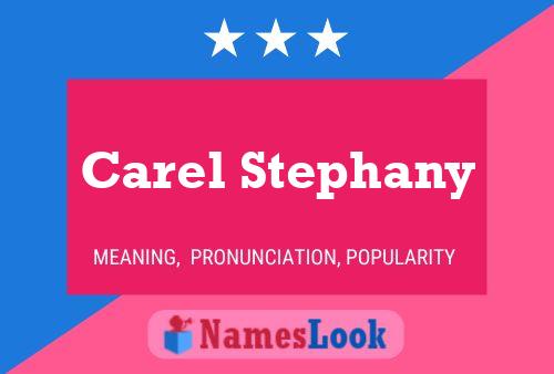 Carel Stephany 名字海报