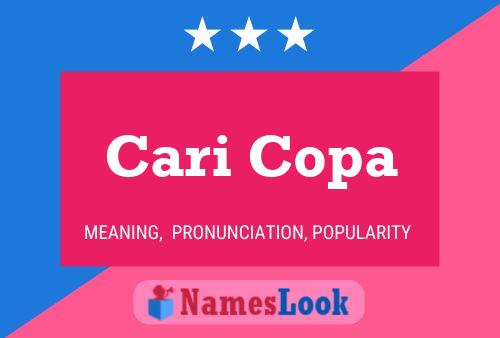 Cari Copa 名字海报