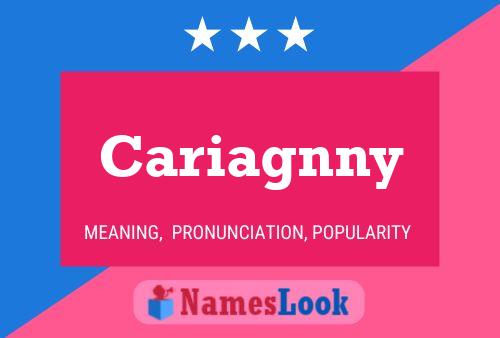 Cariagnny 名字海报