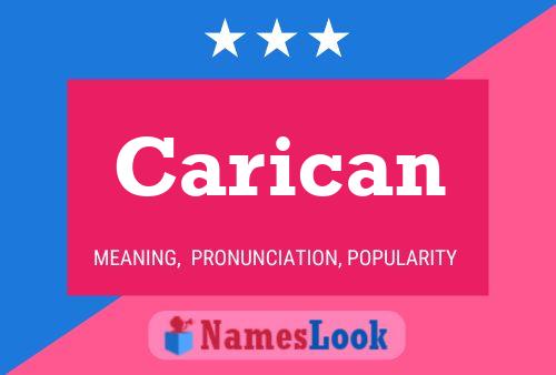 Carican 名字海报