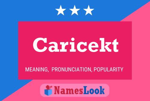 Caricekt 名字海报