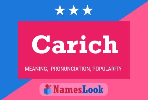 Carich 名字海报