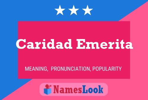 Caridad Emerita 名字海报