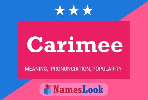 Carimee 名字海报