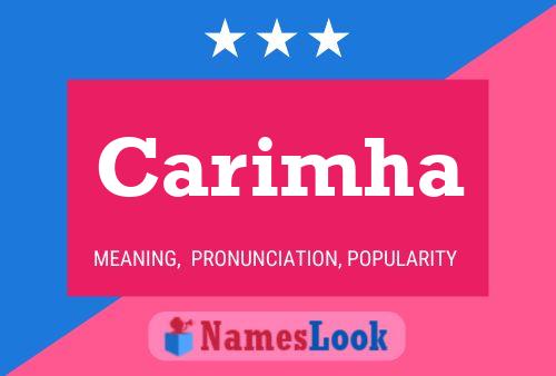 Carimha 名字海报