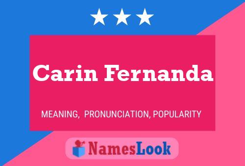 Carin Fernanda 名字海报