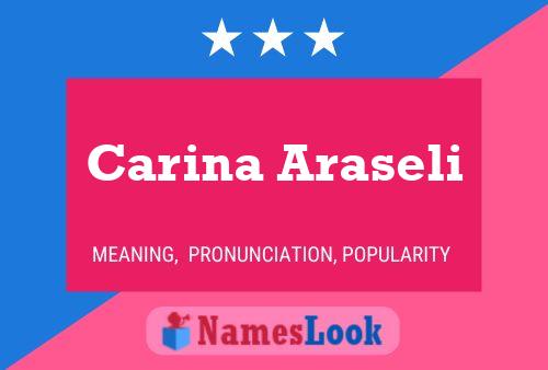 Carina Araseli 名字海报