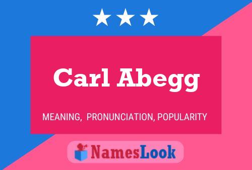 Carl Abegg 名字海报