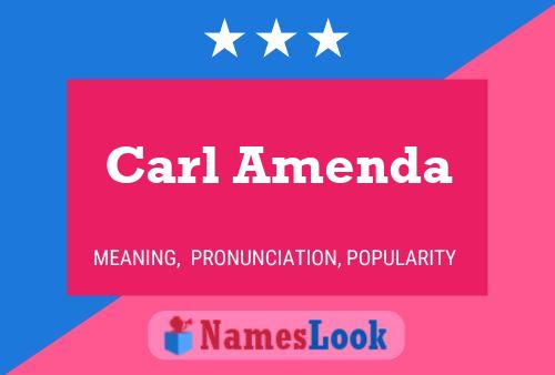 Carl Amenda 名字海报