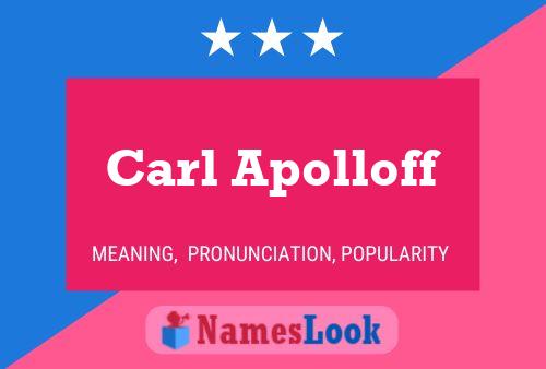 Carl Apolloff 名字海报