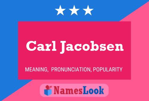 Carl Jacobsen 名字海报